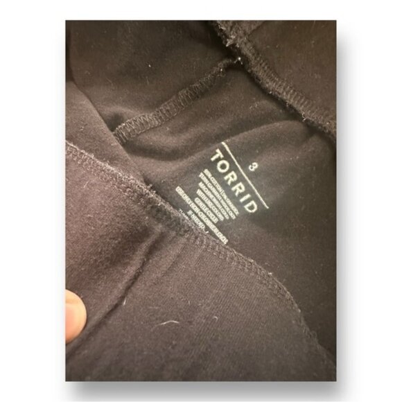 Women’s torrid 3 Signature Premium Legging - Love Black Ankle Cropped 22 24 XXXL - Picture 8 of 10